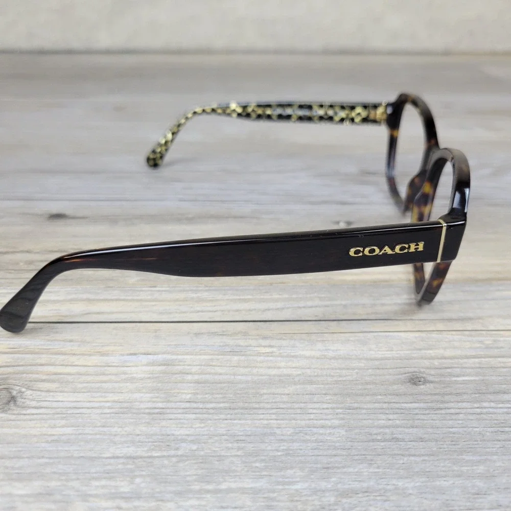 Coach Eyeglasses Frames HC6089 Bylow 550713 Dark Tortoise Sig. C Women 56-17-140